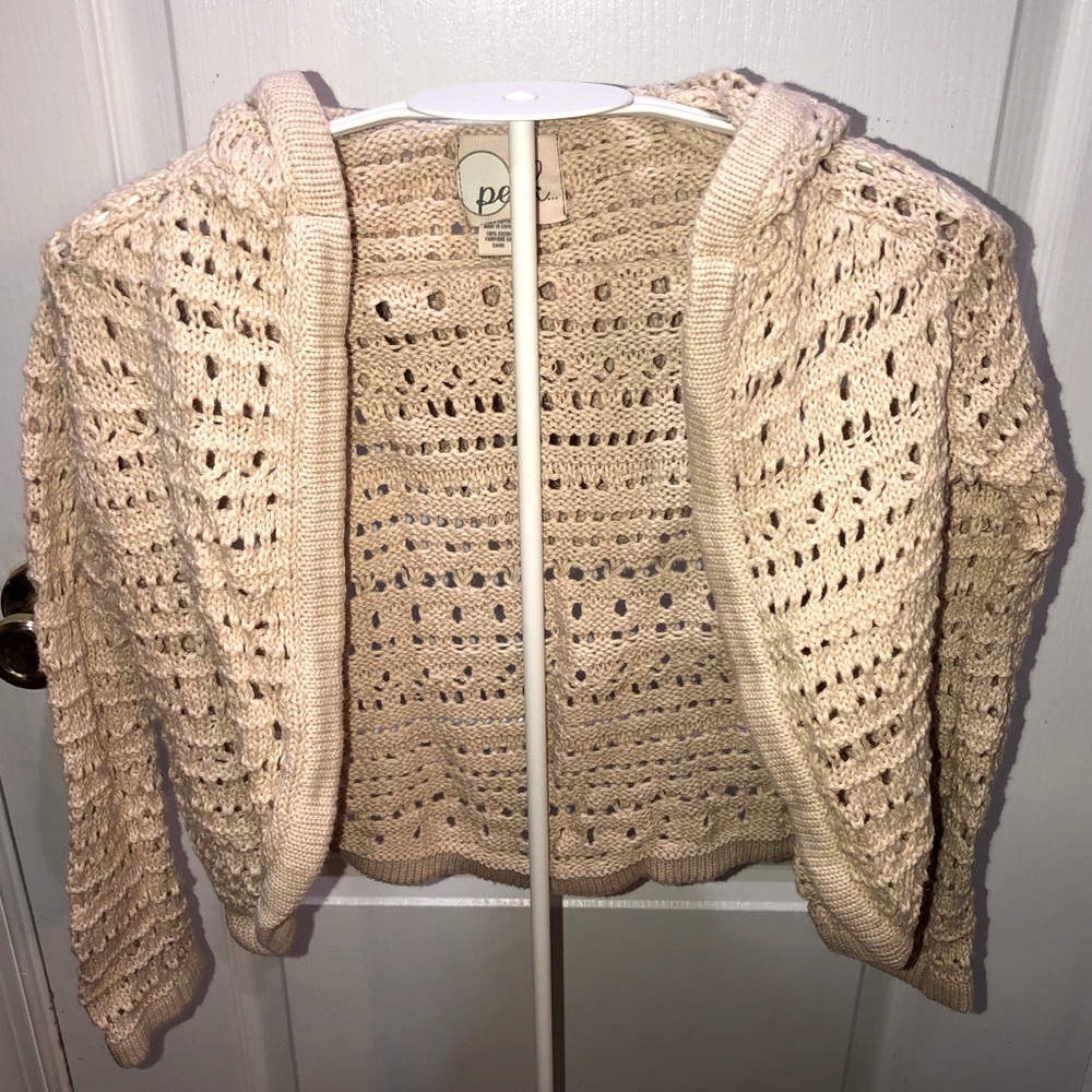 Peek Girls’ Long Sleeve Open Cardigan size 4/5- $13
